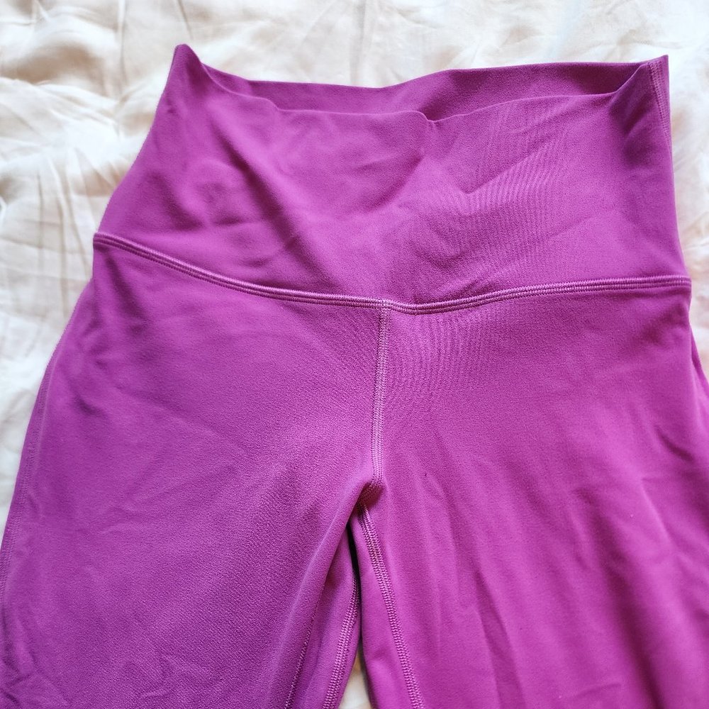 Purple pink Lululemon align 25 size 6